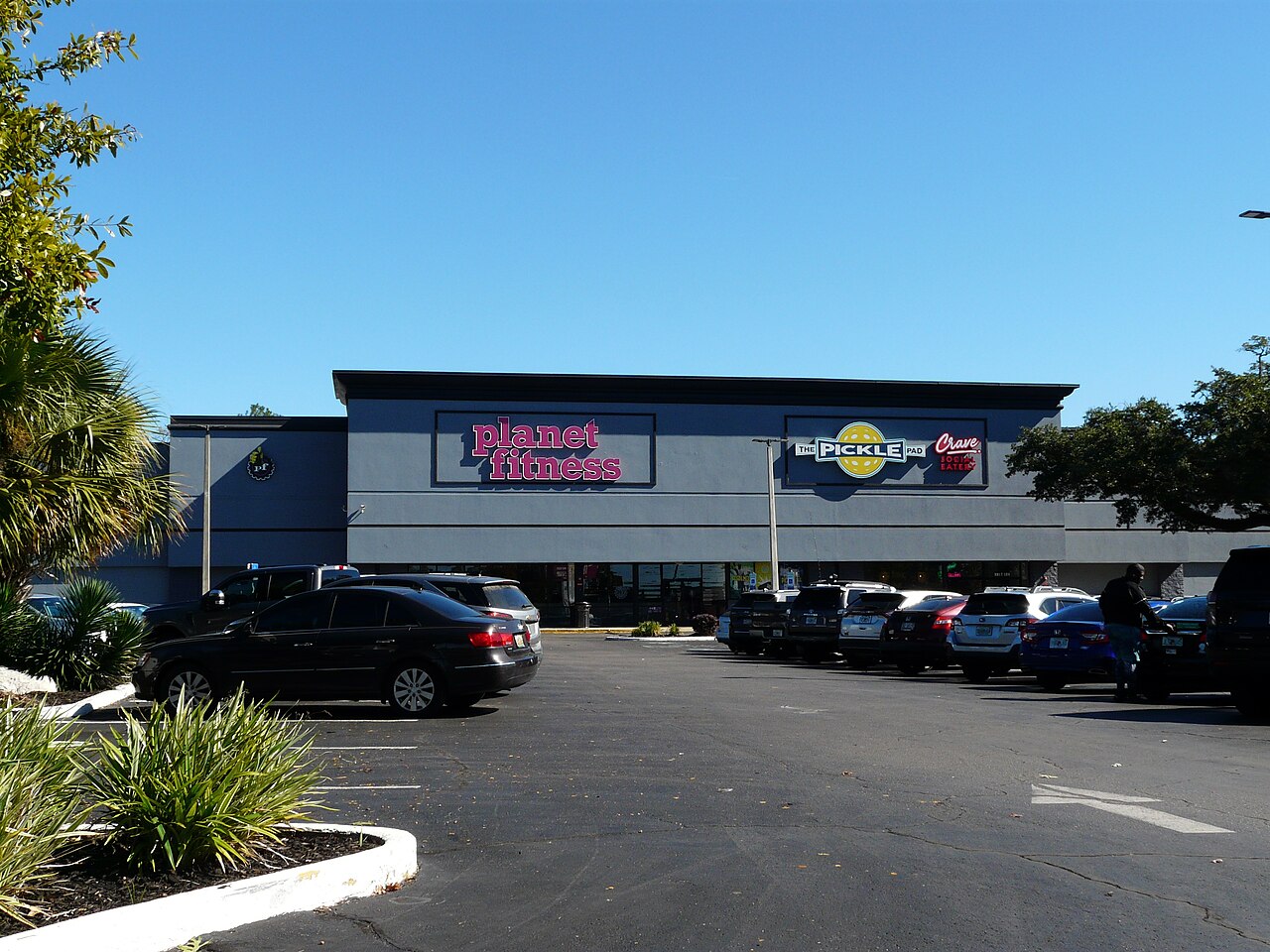 Planet Fitness and The Pickle Pad pickleball in a former Albertsons on North Monroe Street in Tallahassee, Florida.