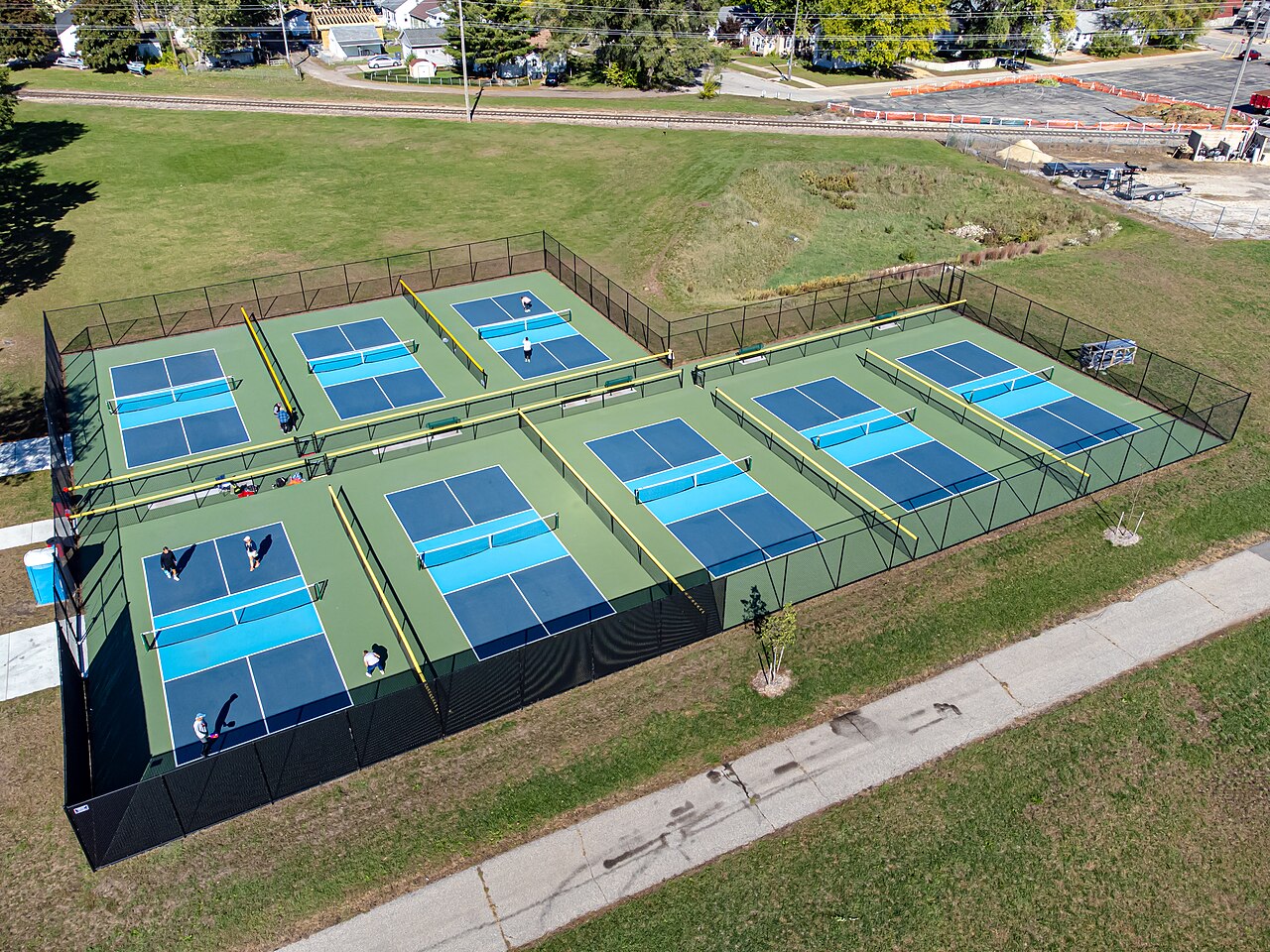 Pickleball court in La Crosse, Wisconsin