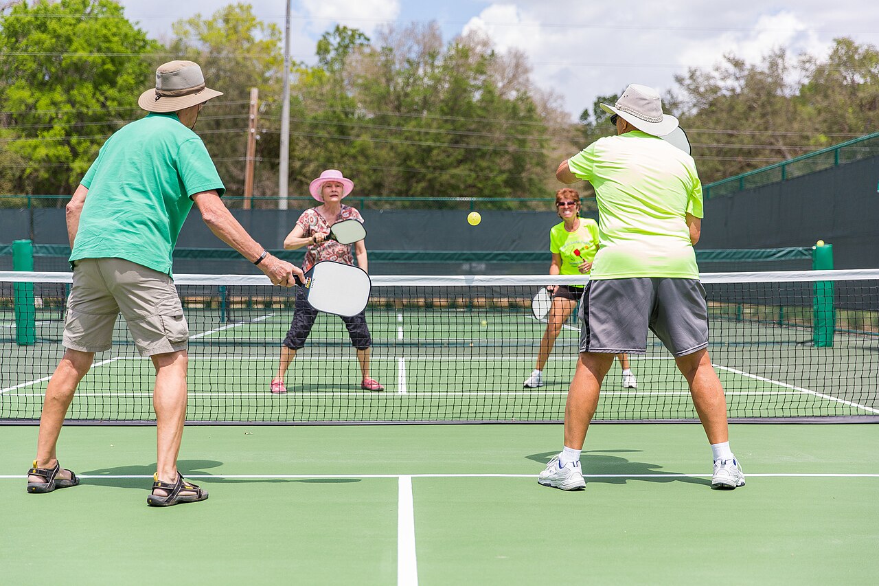 Photo of a group of pickleball players in The Villages