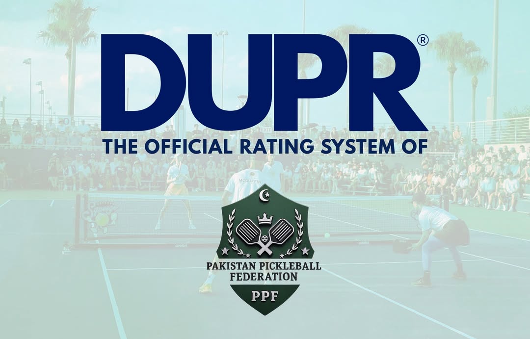 This image shows the Pakistan Pickleball Federation officially listed on the DUPR system, indicating adoption of an internationally recognized player 