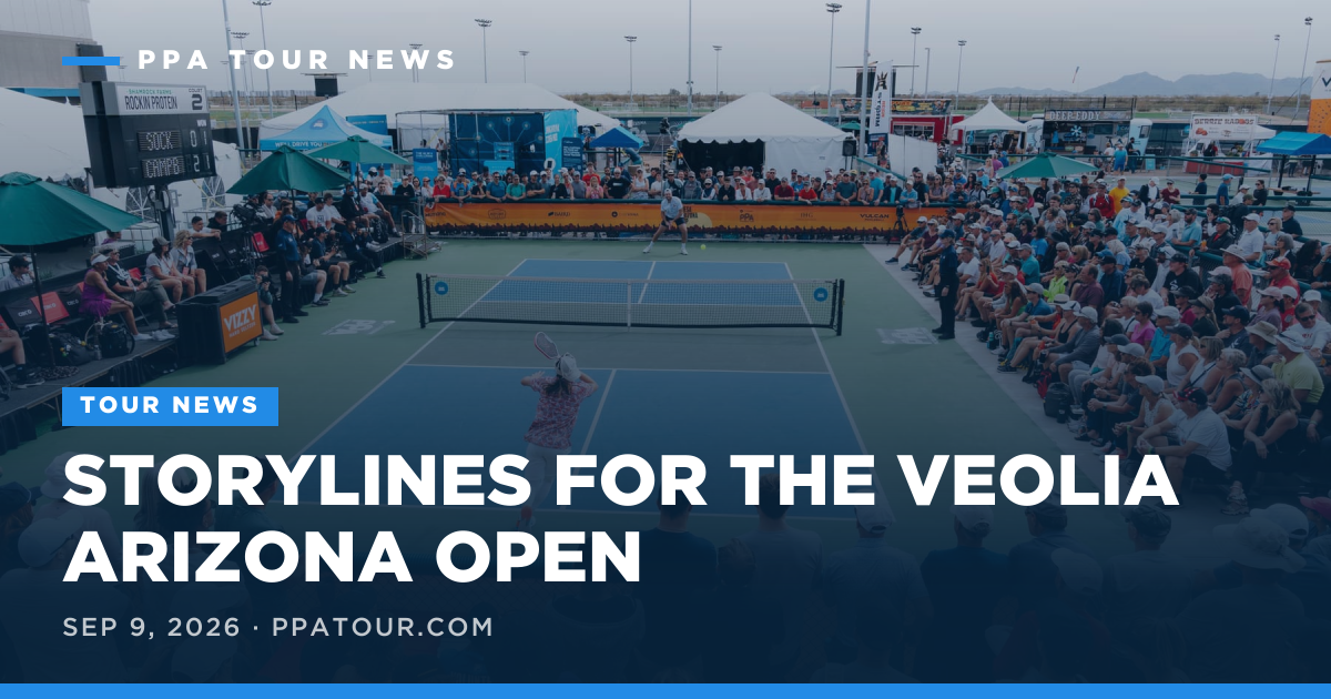 Tournament action at the Arizona Open