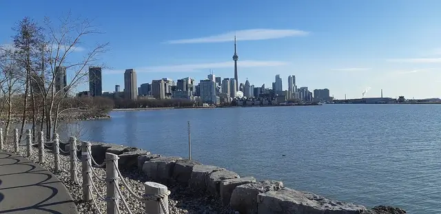 View of Toronto skyline from Trillium Park