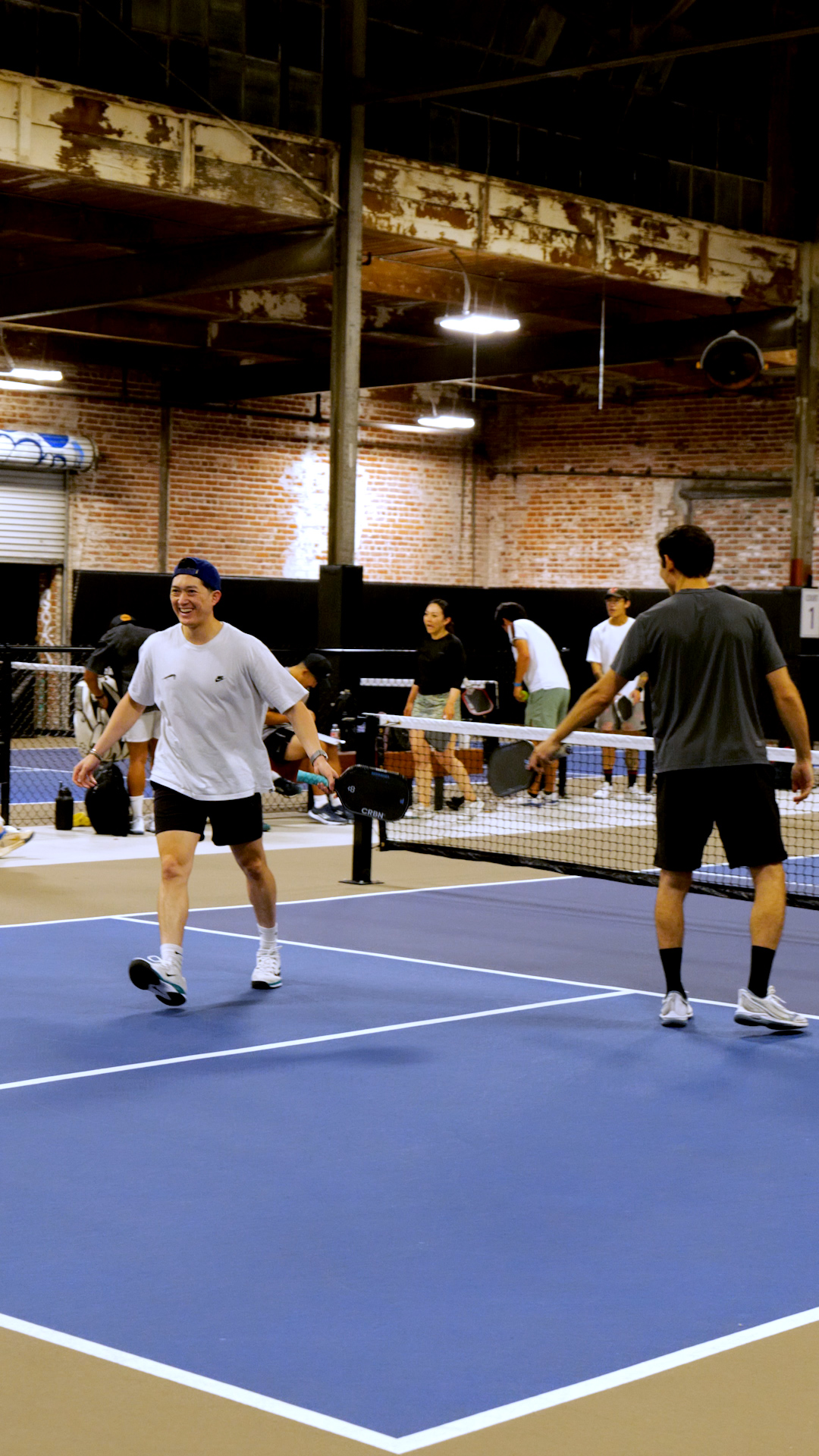 Pickle Alley players gathering during Open Play